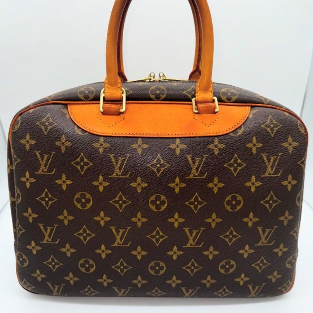 Louis Vuitton Brown and Tan Monogram Laptop Bag